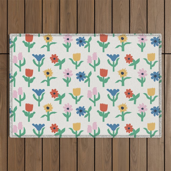 Spring Florals Outdoor Rug Gallery Image 1
