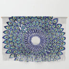 Peacock Mandala - Navy & Gold Wall Hanging Gallery Image 1