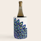 Peacock Mandala - Navy & Gold Wine Chiller Gallery Image 3