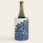 Peacock Mandala - Navy & Gold Wine Chiller Gallery Image 2