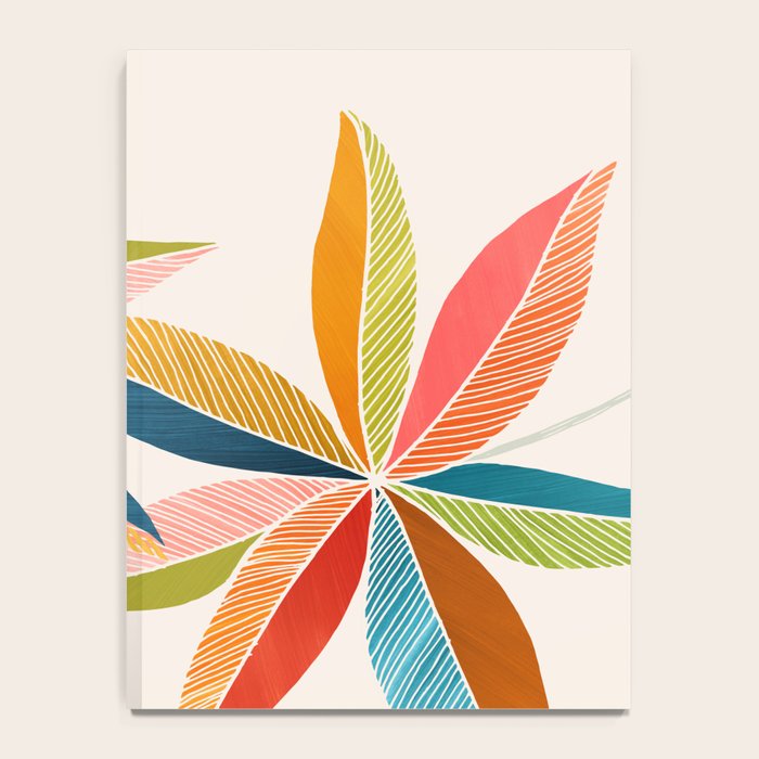 Multicolorful Leaf Design Notebook Gallery Image 4