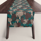 Moody Mushrooms and Pinecones Table Runner Gallery Image 1