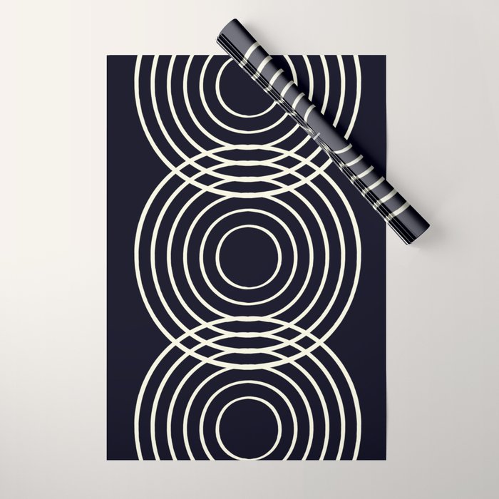 Life Balance Black Wrapping Paper Gallery Image 1