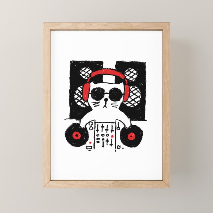 Hey DJ Mini Art Print Gallery Image 1
