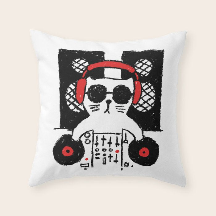 Hey DJ Throw Pillow Gallery Image 6
