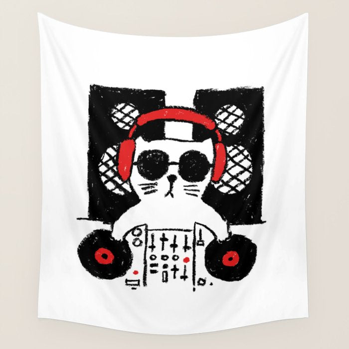 Hey DJ Wall Tapestry Gallery Image 4