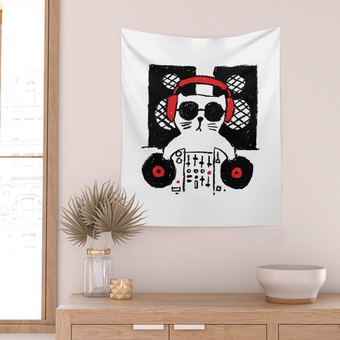 Hey DJ Wall Tapestry Gallery Image 2