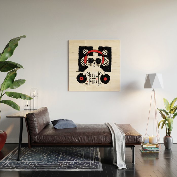 Hey DJ Wood Wall Art Gallery Image 2