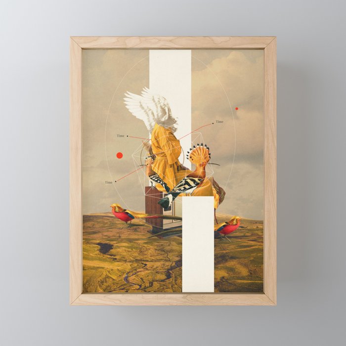 Yellow Echoes of Time Mini Art Print Gallery Image 1