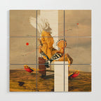 Yellow Echoes of Time Wood Wall Art Gallery Image 1