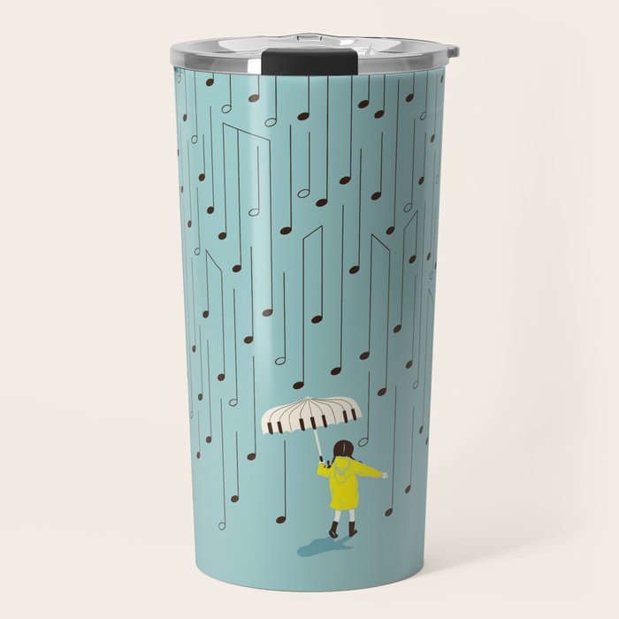 Singing in the Rain v2 Travel Mug Gallery Image 1