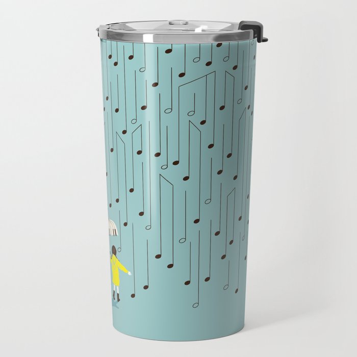 Singing in the Rain v2 Travel Mug Gallery Image 2