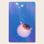 Drifting puffer Cutting Board Gallery Image 1
