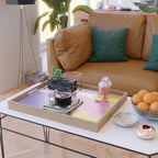 Risograph Cat - Cool Breeze Serving Tray Gallery Image 2