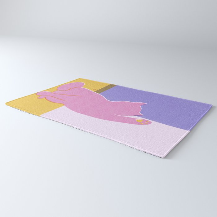 Risograph Cat - Cool Breeze Rug Gallery Image 3