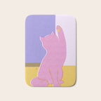 Risograph Cat - Cool Breeze Bath Mat Gallery Image 1