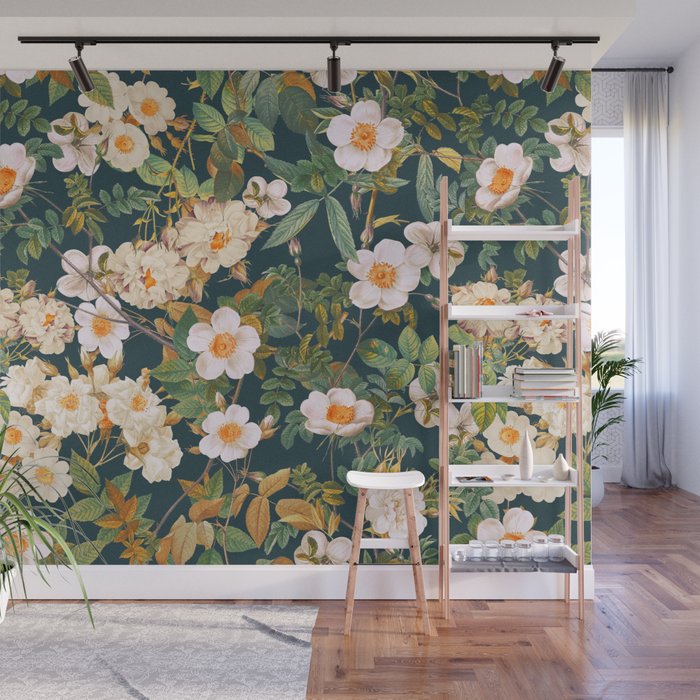 Flower Vintage Garden VI Wall Mural Gallery Image 1