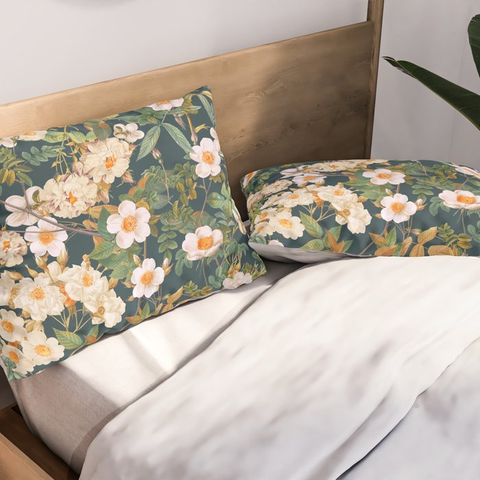 Flower Vintage Garden VI Pillow Sham Gallery Image 2
