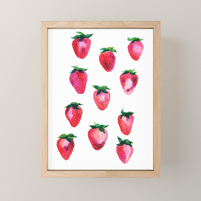 Strawberries Mini Art Print