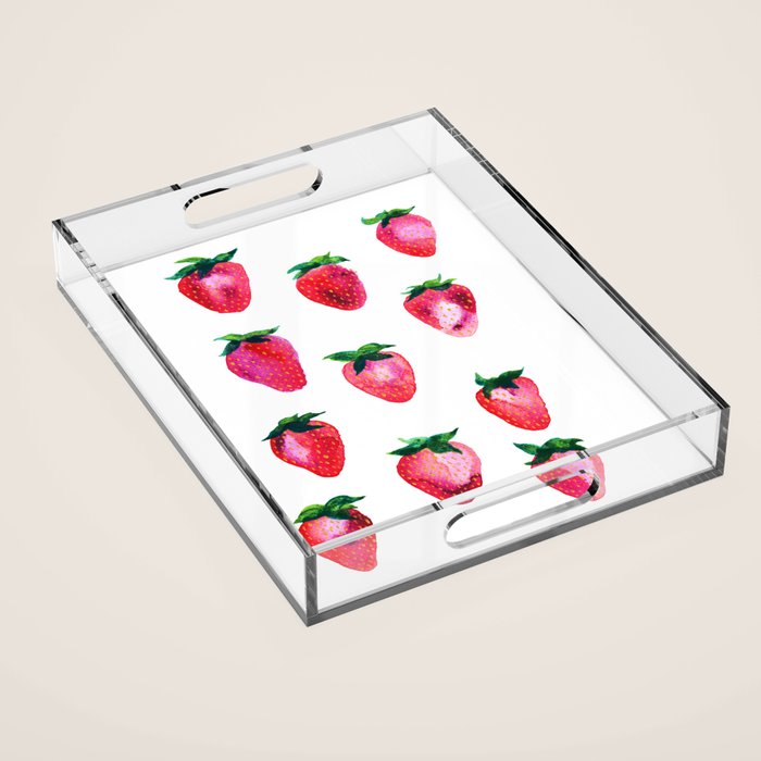Strawberries Acrylic Tray Gallery Image 1