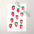 Strawberries Wrapping Paper Gallery Image 1