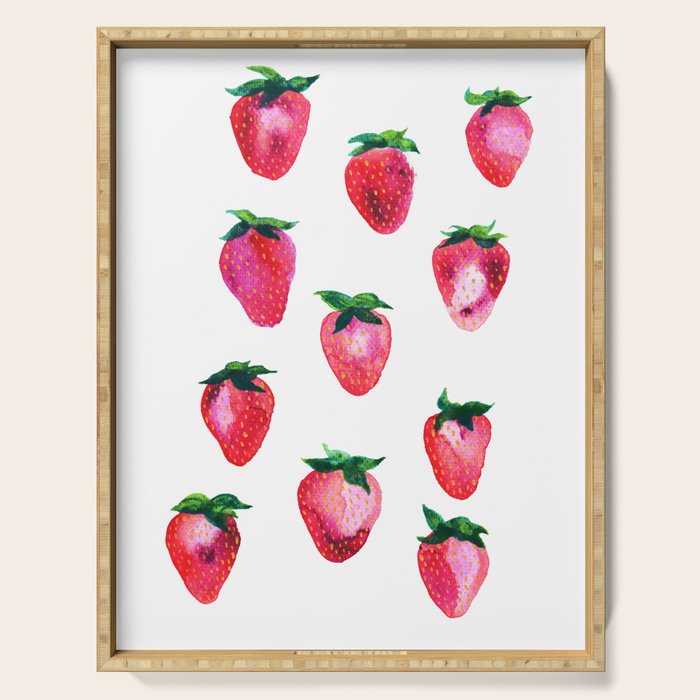 Strawberries Serving Tray Gallery Image 1