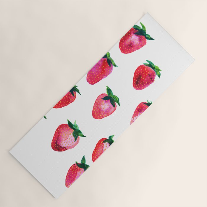 Strawberries Yoga Mat Gallery Image 1