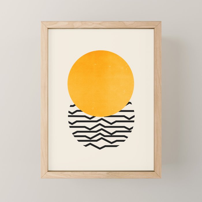 Sun & Ripples Mini Art Print Gallery Image 1