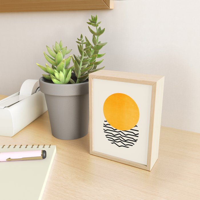 Sun & Ripples Mini Art Print Gallery Image 2