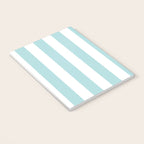 Vertical Stripes in Light Robins Egg Blue and White Notebook Gallery Image 3