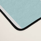 Vertical Stripes in Light Robins Egg Blue and White Desk Mat Gallery Image 4