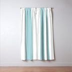 Vertical Stripes in Light Robins Egg Blue and White Window Curtain Gallery Image 3