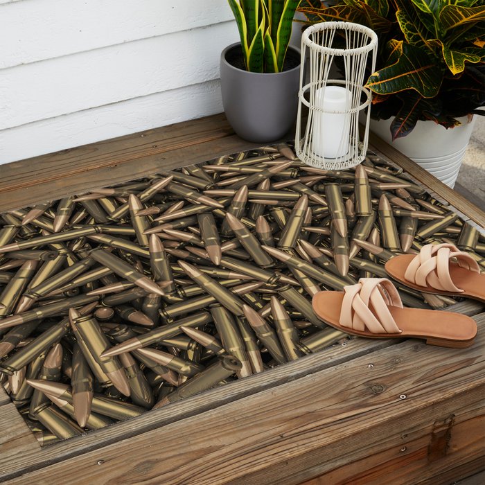 Rifle bullets Outdoor Rug Gallery Image 2