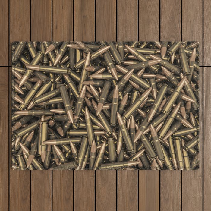 Rifle bullets Outdoor Rug Gallery Image 1