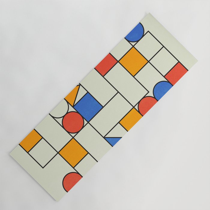 Bauhaus Blocks 02 Yoga Mat Gallery Image 1