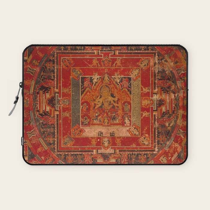 Buddhist Mandala of Vasudhara Nepal 1495 Laptop Sleeve Gallery Image 1