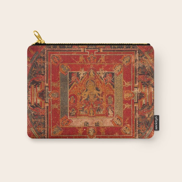 Buddhist Mandala of Vasudhara Nepal 1495 Carry All Pouch Gallery Image 1
