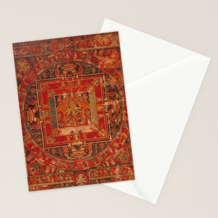 Buddhist Mandala of Vasudhara Nepal 1495 Stationery Card Gallery Image 2
