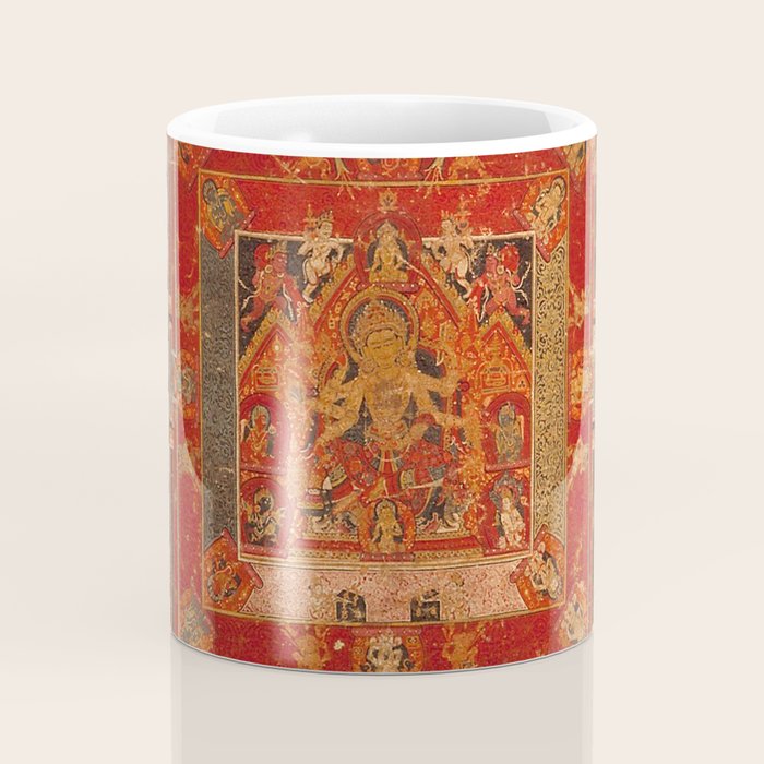 Buddhist Mandala of Vasudhara Nepal 1495 Coffee Mug Gallery Image 4