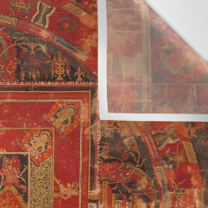 Buddhist Mandala of Vasudhara Nepal 1495 Wall Tapestry Gallery Image 3