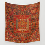 Buddhist Mandala of Vasudhara Nepal 1495 Wall Tapestry Gallery Image 4