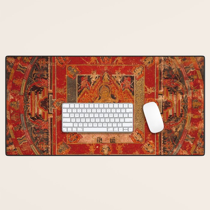 Buddhist Mandala of Vasudhara Nepal 1495 Desk Mat Gallery Image 1