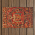 Buddhist Mandala of Vasudhara Nepal 1495 Outdoor Rug Gallery Image 1