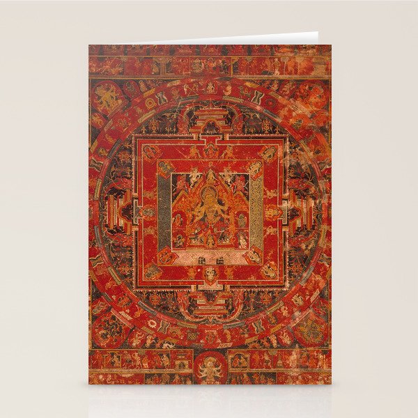 Buddhist Mandala of Vasudhara Nepal 1495 Stationery Card Gallery Image 2