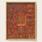 Buddhist Mandala of Vasudhara Nepal 1495 Serving Tray Gallery Image 1