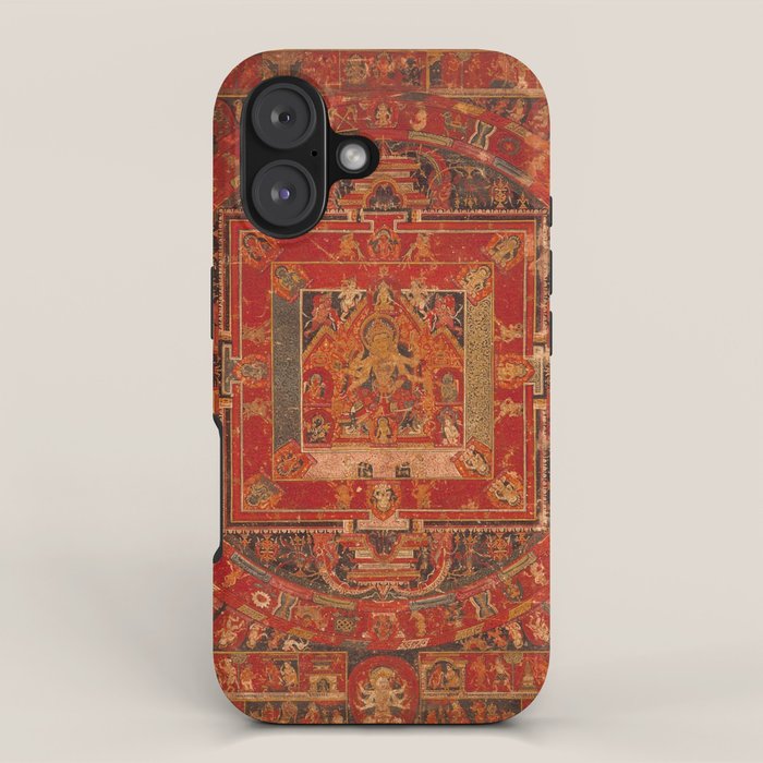 Buddhist Mandala of Vasudhara Nepal 1495 iPhone Case Gallery Image 1