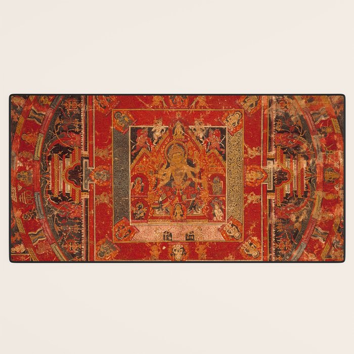 Buddhist Mandala of Vasudhara Nepal 1495 Desk Mat Gallery Image 3