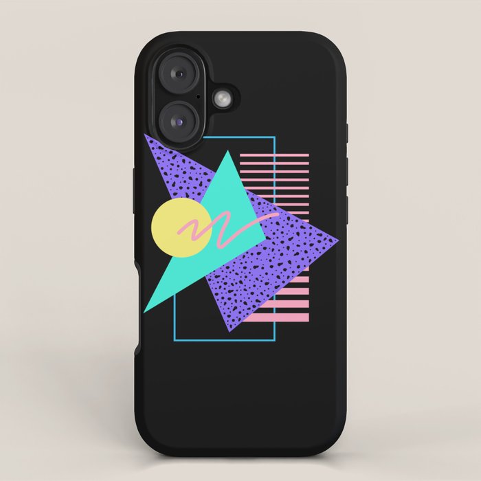 Memphis pattern 121 - 80s / 90s Retro iPhone Case Gallery Image 1