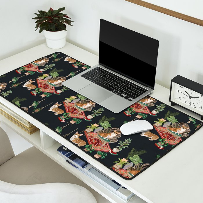 Corgis living room Desk Mat Gallery Image 2