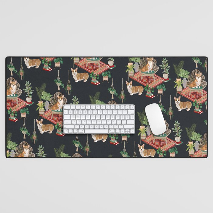 Corgis living room Desk Mat Gallery Image 1